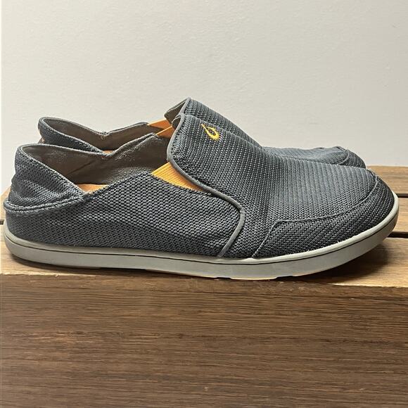 OluKai Nohea Mesh Slip-On Shoes Dark Blue Navy Size Mens 8.5 - Picture 2 of 16